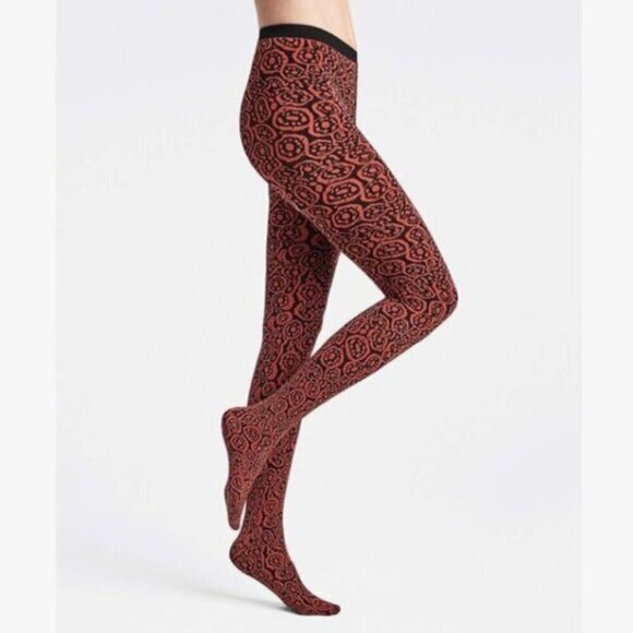 Wolford Red Poison Dart Opaque Tights Pantyhose - XS, BNIP - Picture 1 of 5